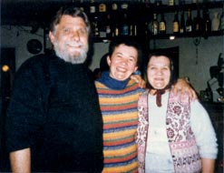 Bruce with Vicka and her mother.