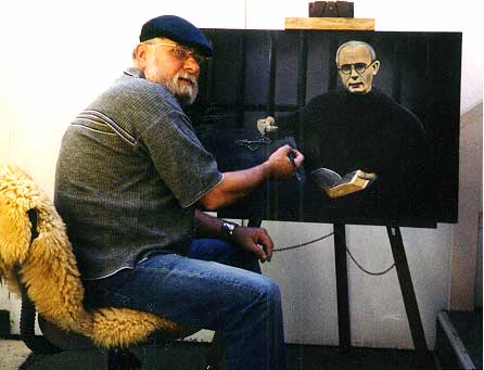 Painting St. Max Kolbe