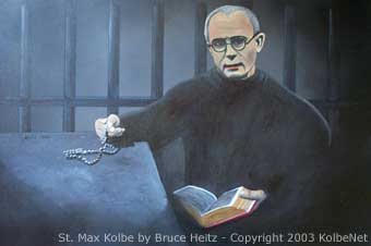 St. Max Kolbe Painting